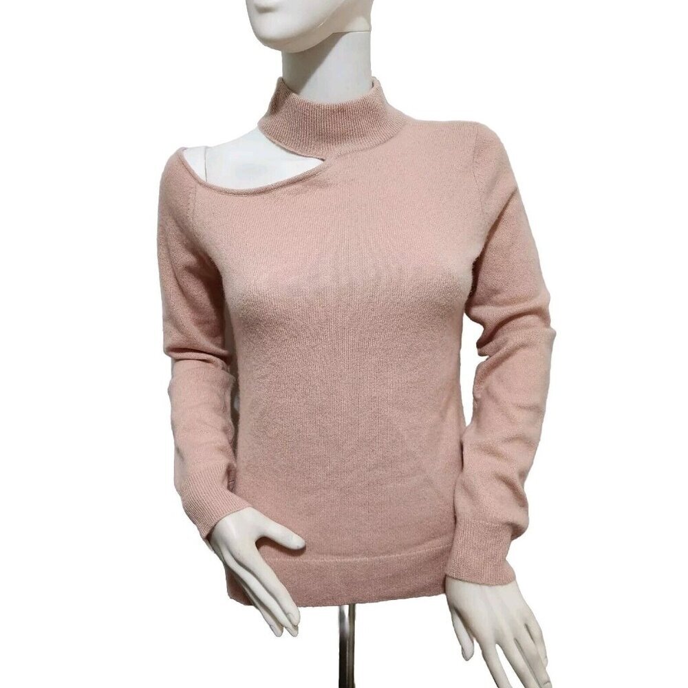 Antonio Melani Cashmere Sweater Women's Brooke Cutout Rosy Blush Size S (CJ5)